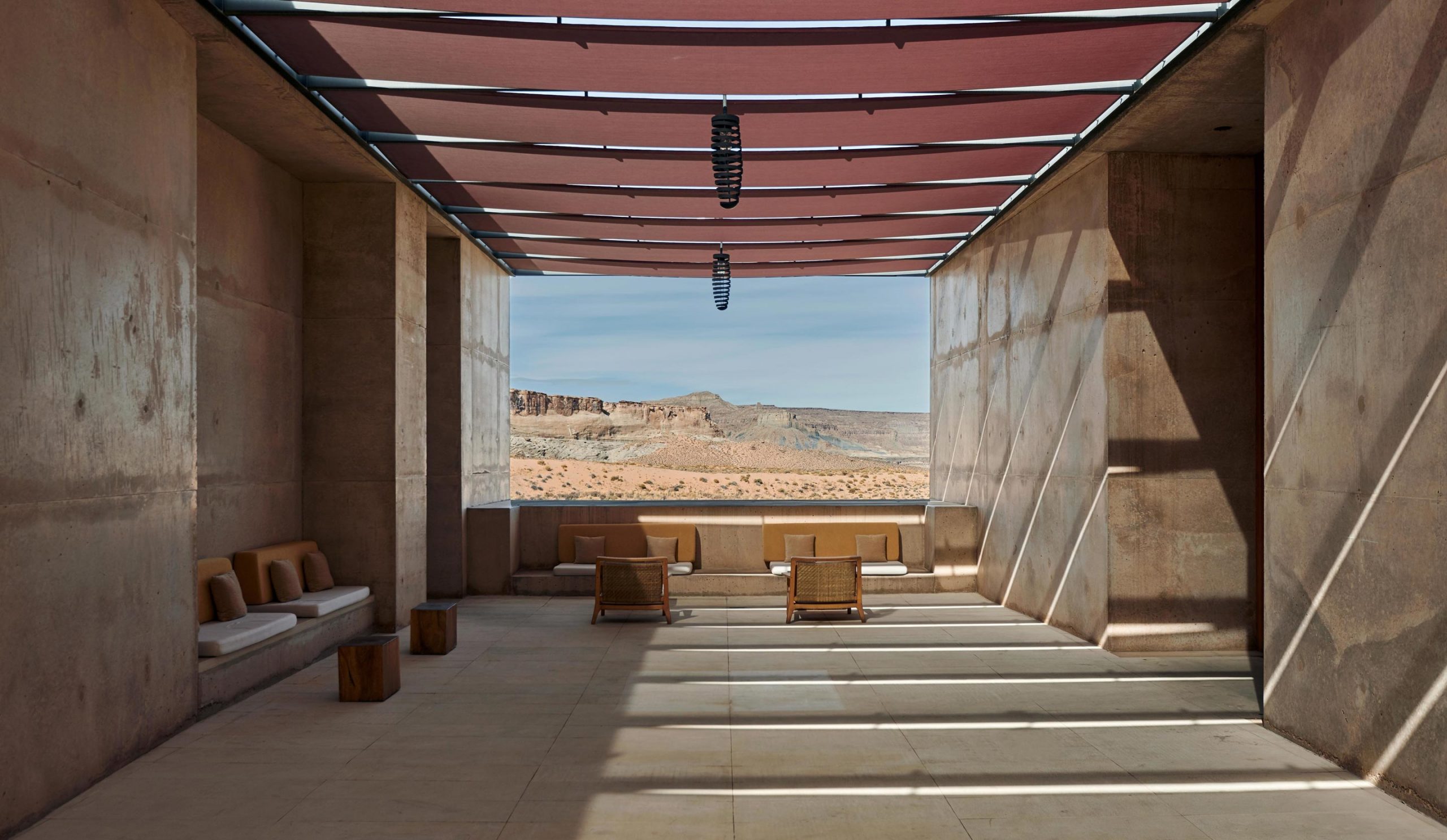 Beautiful desert oasis Amangiri un Canyon Point, Utah.